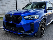 BMW X3 G01 2018– Predný lip spojler (pre F97 2022-2024, čierny lesklý) fotografia 1