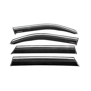 Okenné deflektory s chrómovou lištou EuroCap (4 ks) fotografia 2
