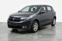 Dacia Sandero 2013–2020 Bočné nášľapy Allmond Black (2 ks, hliník) fotografia 1