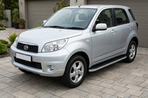 Daihatsu Terios 2006–2017 Bočné nášľapy Tayga Grey (2 ks, hliník) fotografia 1