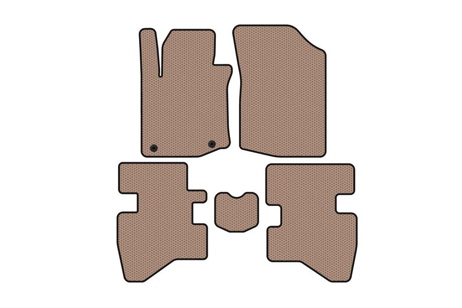 Citroen C-1 2014–2021 Gumené rohože Carsuit (HB, béžové) Image