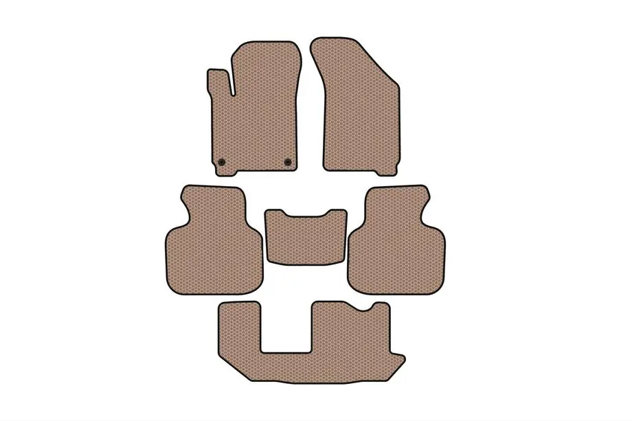 Dodge Journey 2008–2020 Gumové rohože do interiéru Carsuit (2011-2020, 3 rady, 7-miestne, béžové) Image