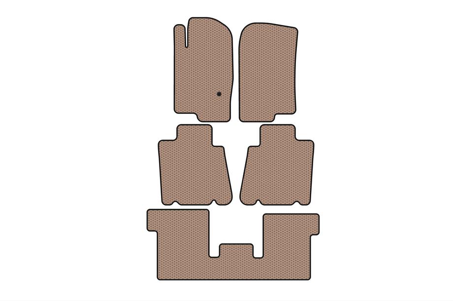 Ford Explorer 2001–2005 Carsuit gumové rohože do interiéru (3 rady, béžové) Image