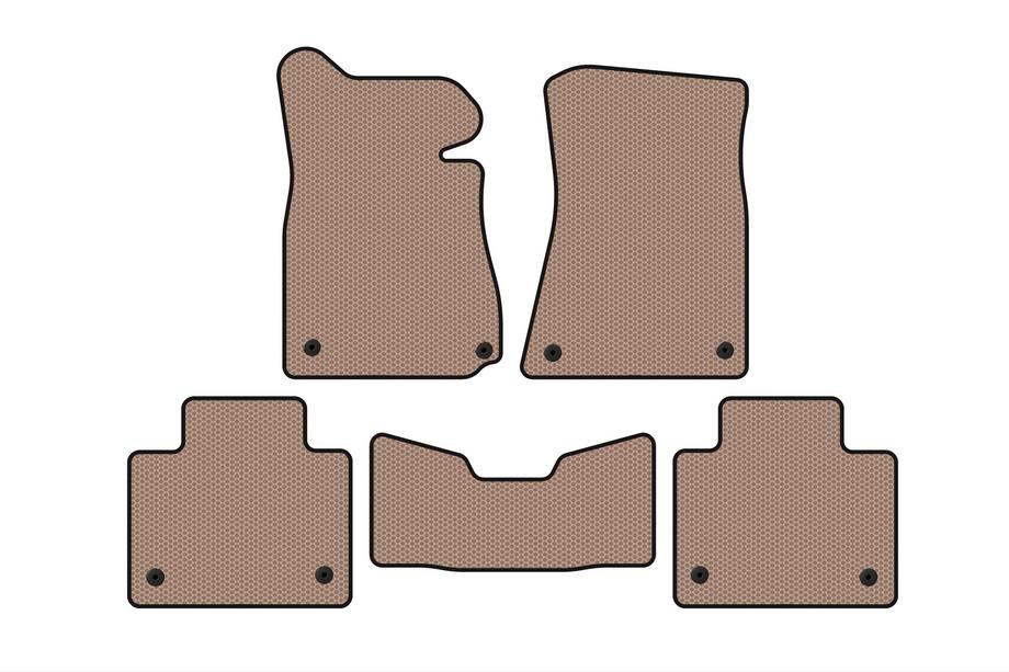 Lexus GS 2011–2020 Gumené rohože do interiéru Carsuit (2011-2015, SD, 2WD, beige) Image