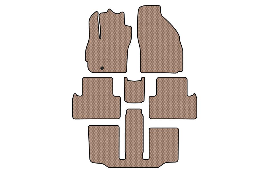 Mazda 5 2005–2009 Gumené koberce Carsuit (3 rady, 7-miestne, béžové) Image