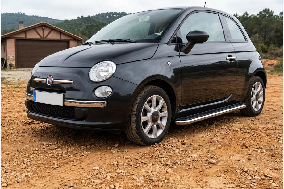 Fiat 500/500L 2013–2022 Bočné prahy Maydos V1 (2 ks, hliník ↗ nehrdzavejúca oceľ) Image