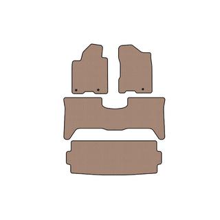 Carsuit gumové koberce do interiéru (3 rady, 2003-2008, béžové) Nissan Armada 2003–2015 fotografia 1