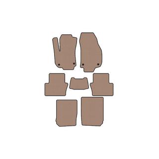 Carsuit gumové rohože do interiéru (3 rady, béžové) Opel Zafira B 2005–2011 fotografia 1