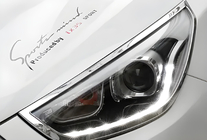 Hyundai IX-35 2010–2015 Chrómové lišty na svetlomety (2013-2015, 2 ks, plast) fotografia 1