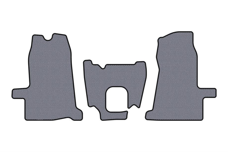 Ford Transit 2000–2014 Gumové rohože Carsuit (2000-2006, 1+1, manuálna prevodovka, sivé) Image
