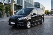 Ford Courier 2014–2023 Bočné nášľapy Allmond Black (2 ks, hliník) fotografia 1