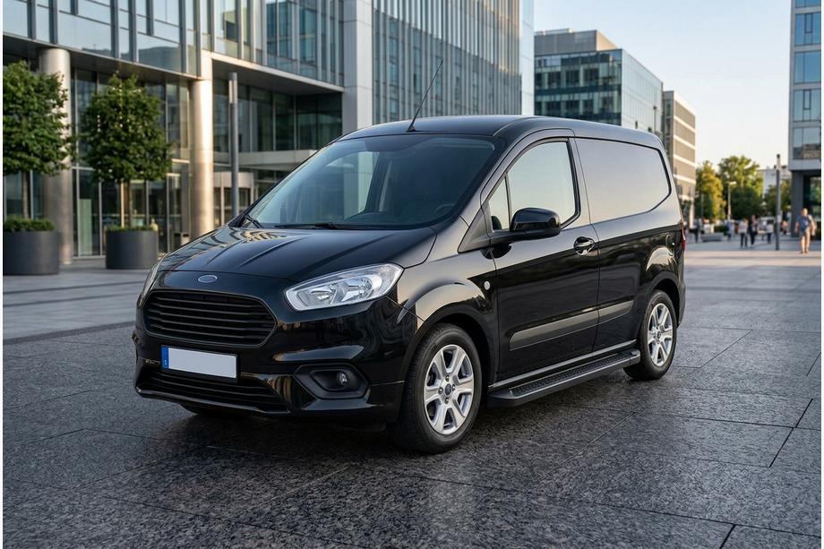 Ford Courier 2014–2023 Bočné nášľapy Allmond Black (2 ks, hliník) Image