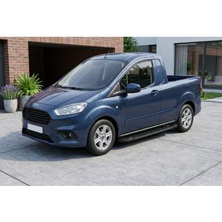 Bočné nášľapy RedLine Black (2 ks, hliník) Ford Courier 2014–2023 fotografia 1
