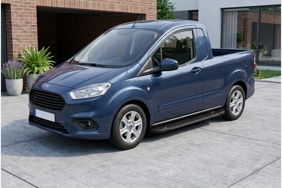 Ford Courier 2014–2023 Bočné nášľapy RedLine Black (2 ks, hliník) Image