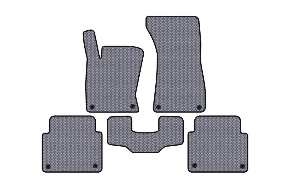 Audi A8 2002–2009 Gumené rohože do interiéru Carsuit (Short, sivé) Image