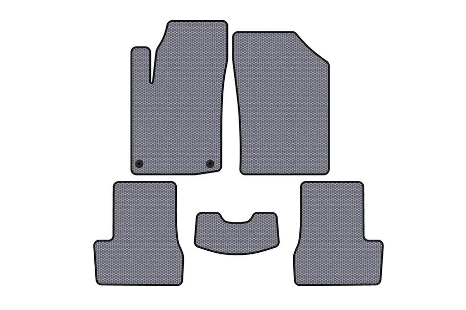 Citroen C-3 2009–2016 Gumené rohože do interiéru Carsuit (HB, sivé) Image