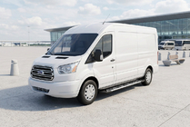 Ford Transit 2014– Bočné nášľapy Sunrise (2 ks, hliník) fotografia 1