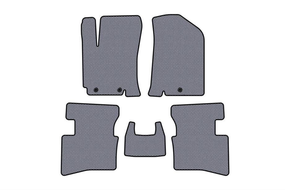 Kia Rio 2012–2017 Gumové rohože do interiéru Carsuit V2 (Sivé) Image