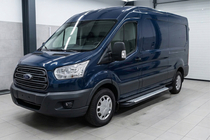 Ford Transit 2014– Bočné nášľapy Allmond Grey (2 ks, hliník) fotografia 1