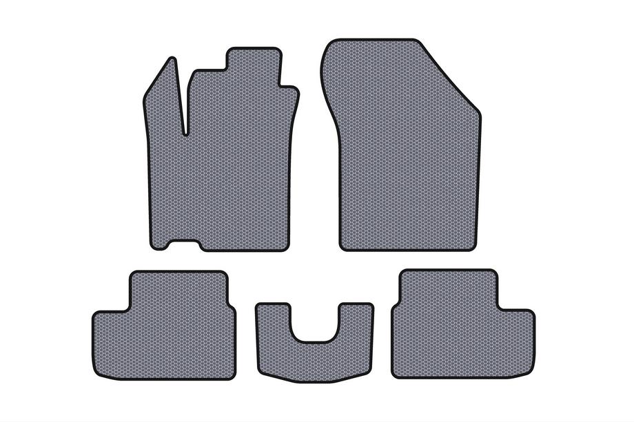 Opel Agila 2007–2015 Gumené rohože do interiéru Carsuit (HB, sivé) Image