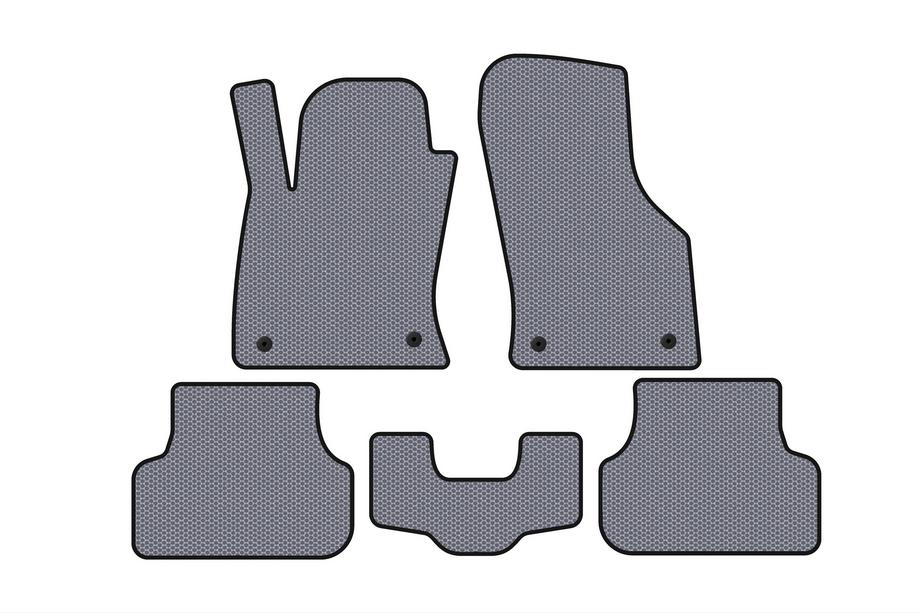 Seat Leon 2013–2020 Gumené koberce do interiéru Carsuit (2013-2016, SW, sivé) Image