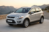 Ford Kuga 2008–2013 Bočné nášľapy Allmond Black (2 ks, hliník) fotografia 1