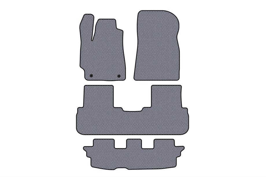 Toyota Highlander 2008–2013 Gumené rohože Carsuit (2 rady, sivé) Image