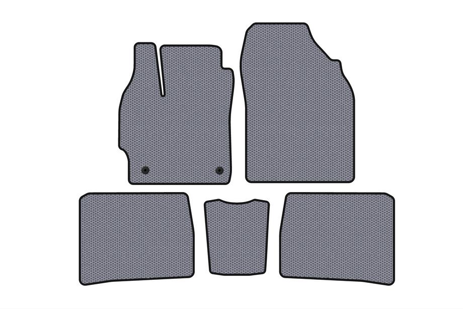 Toyota Prius 2009–2015 Gumené rohože do interiéru Carsuit (LB, sivé) Image