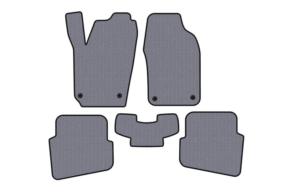 Volkswagen Polo 2001–2009 Gumové rohože do interiéru Carsuit (HB, 3/5-dverový, sivé) Image