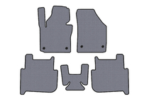 Volkswagen Touran 2003–2010 Gumené rohože do interiéru Carsuit (2 rady, 2006-2010, 7-miestne, sivé) fotografia 1