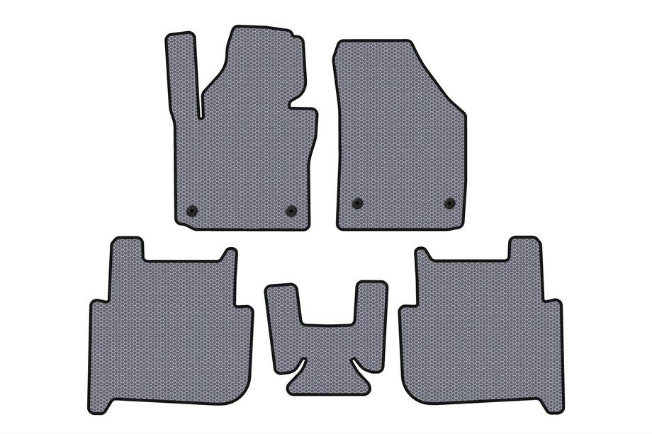 Volkswagen Touran 2003–2010 Gumené rohože do interiéru Carsuit (2 rady, 2006-2010, 7-miestne, sivé) Image