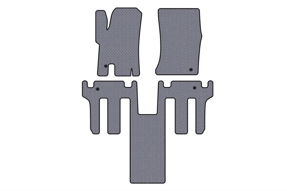Ssang Yong Rodius Gumové autokoberce do interiéru Carsuit 2004-2008 (2 rady, sivé) Image