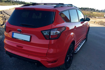 Ford Kuga/Escape 2013–2019 Bočné nášľapy Sunrise (2 ks, hliník) S čiernymi dvernými lištami fotografia 18
