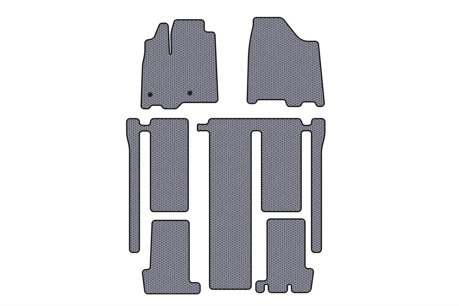 Toyota Sienna 2010–2020 Gumové rohože Carsuit (3 rady, sivé) Image