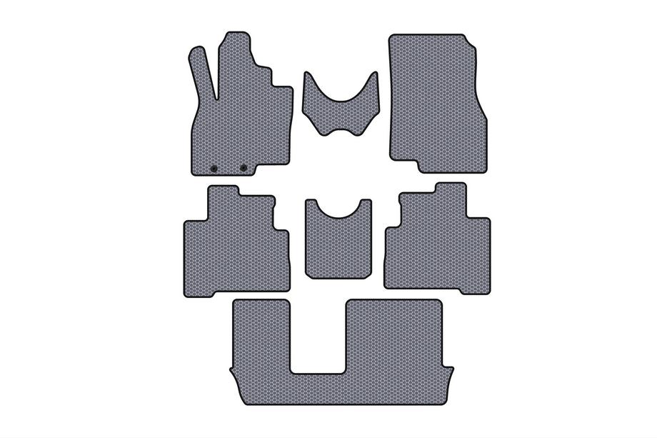 Mitsubishi Grandis 2003–2011 Gumové rohože Carsuit (3 rady, sivé) Image