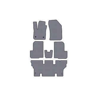 Gumené koberce Carsuit (3 rady, 7-miestne, sivé) Dacia Lodgy 2012–2022 fotografia 1