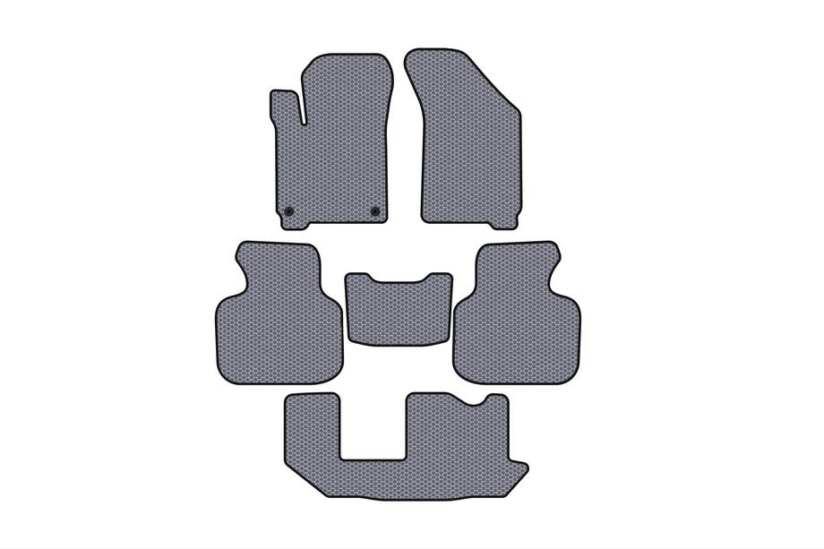 Dodge Journey 2008–2020 Gumené rohože do interiéru Carsuit (2011-2020, 3 rady, 7-miestne, sivé) Image
