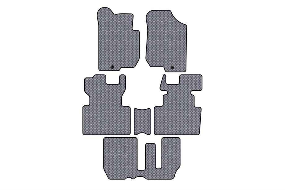 Kia Carens 1999–2012 Gumené rohože do interiéru Carsuit (2006-2012, 3 rady, 7-miestne, sivé) Image