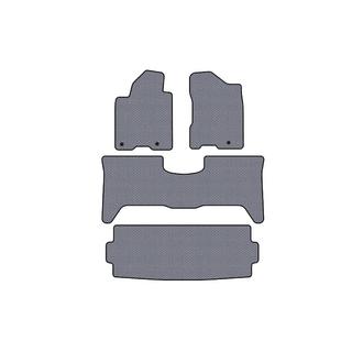 Gumené rohože do interiéru Carsuit (3 rady, 2003-2008 Sivá) Nissan Armada 2003–2015 fotografia 1