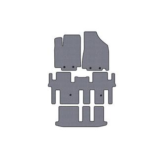 Gumové rohože Carsuit (3 rady, sivé) Nissan Pathfinder R52 2012–2021 fotografia 1