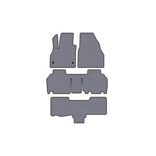 Gumové rohože Carsuit (3 rady, 5-dverový/7-miestny, sivé) Renault Kangoo 2008–2020 fotografia 1