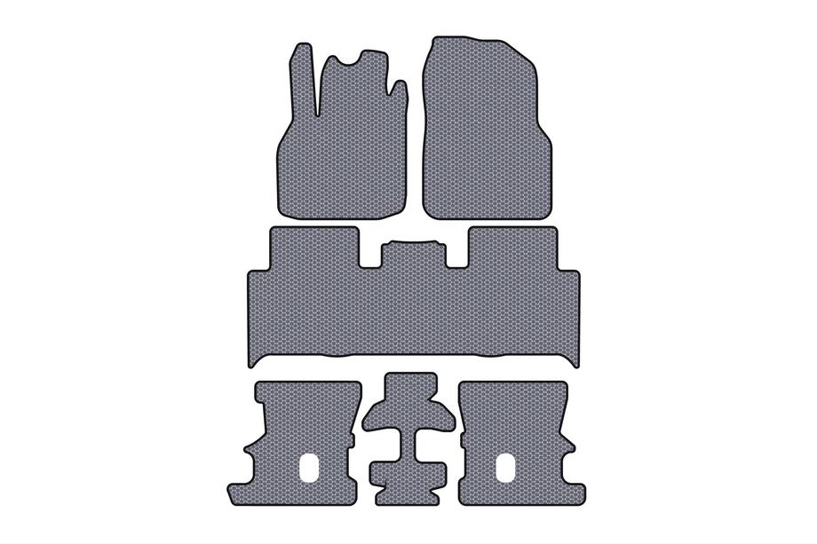 Renault Scenic/Grand 2003–2009 Gumové rohože Carsuit (3 rady, sivé) Image