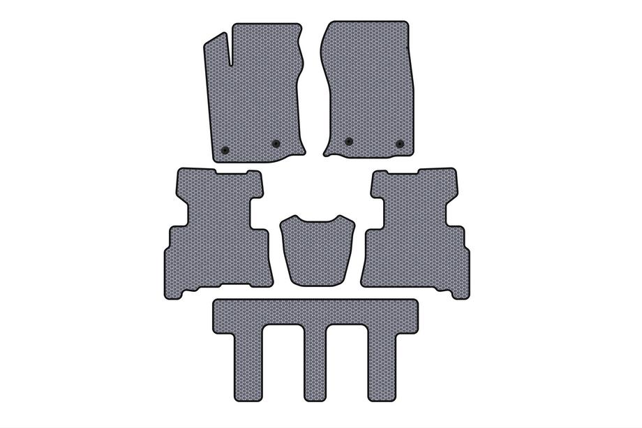 Toyota 4Runner 2009–2024 Gumené rohože Carsuit (3 rady, 2014-2024, 7-miestne, sivé) Image