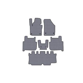 Gumové rohože do auta Carsuit (3 rady, 2006-2010, 7-miestne, sivé) Volkswagen Touran 2003–2010 fotografia 1