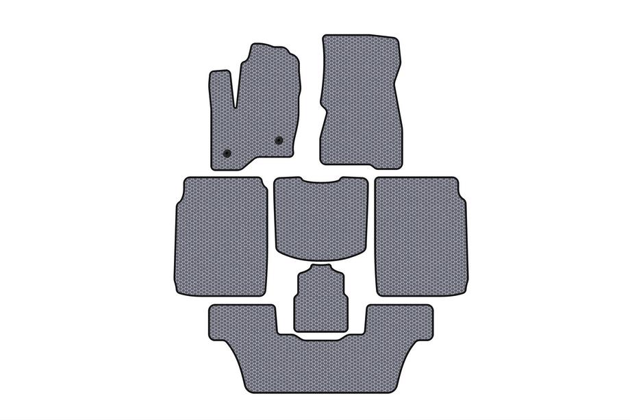 Ford Flex 2009–2019 Carsuit gumové rohože do interiéru (3 rady, 2013-2019, sivé) Image
