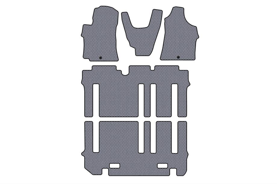 Hyundai H300, H1, Starex 2008–2020 Gumové rohože Carsuit (kompletná sada do interiéru, sivá) Fotografia 1