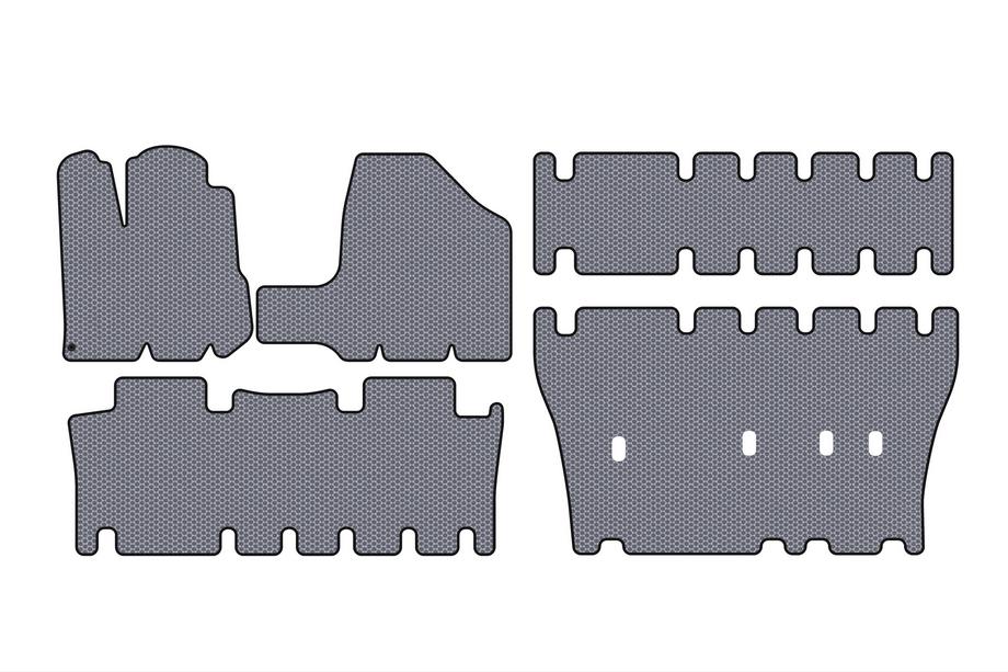 Toyota Sienna 2003–2009 Gumové rohože Carsuit (3 rady, sivé) Image