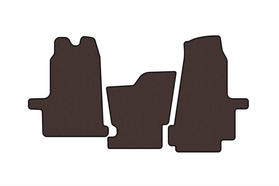Ford Transit 2000–2014 Gumové rohože do interiéru Carsuit (2000-2006, automatická prevodovka, hnedé) Image
