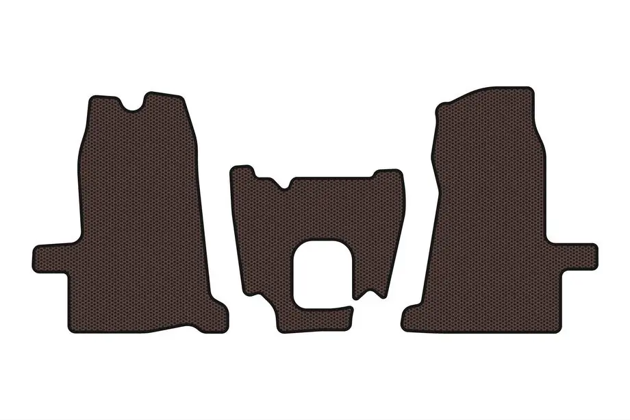 Ford Transit 2000–2014 Gumové rohože Carsuit (2000-2006, 1+1, manuálna prevodovka, hnedé) Image