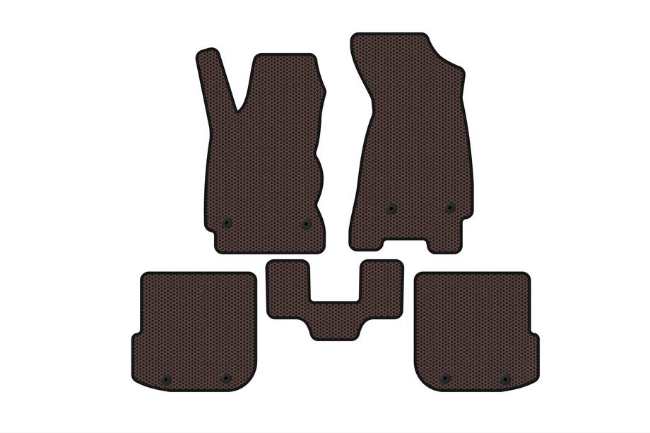 Audi A4 B5 1994–2001 Gumové rohože Carsuit (Avant, hnedé) Image